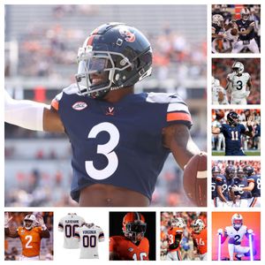 Virginia Cavaliers Football Jersey 2 Stevie Bracey 29 Davis Lane Jr. 19 Olasunkonmi Agunloye 1 Suderian Harrison 38 Mekhi Buchanan 14 Miles Greene 64 Cole Surber