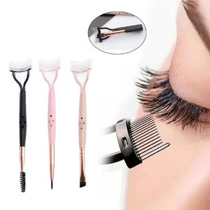 Piegaciglia Bellezza Separatore pieghevole Spazzola portatile Pettine Mascara Curl Eye Lash Strumenti di pettinatura in acciaio inossidabile 231024