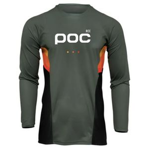 Cycling Shirts Tops Downhill Jersey RCC POC Mountain Bike Mtb Shirts Offroad Dh Motorcycle Motocross Sportwear Bicycle Racing Cycling Jersey 231023