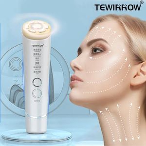 Ansiktsvårdsanordningar Tewirrow Skin Lifting Firming Machine Radiofrekvens Skincare Tools Wrinkle och Acne Borttagning EMS Anti Aging Beauty Instrument 231024