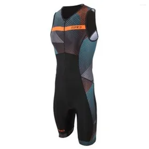 Conjuntos de Corridas Triathlon Zone3 Homens Ciclismo Sem Mangas Maiô Profissional Road Bike Roller Patinação Terno Trisuit Bodysuit