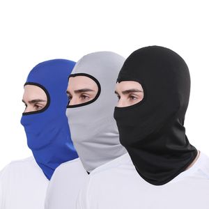 Face Balaclava Ski Mask Cover Cool Summer Ice Silk UV Protection Full Cover For Women Men Outdoor Sport Magic Bandanas 27 Färger Partihandel