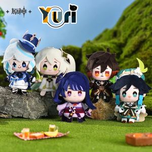 Dolls miHoYo Game Genshin Impact Venti Zhongli Raiden Shogun Nahida Finger Puppet Pendant Furina Plush Doll Toy Anime Cute Cosplay C 231024