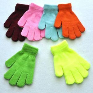 Детские перчатки, трикотажные перчатки с длинными пальцами, теплые варежки, зимние перчатки для маленьких мальчиков и девочек, заводской магазин