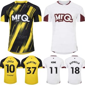 23 24 Club Team Watfords Soccer Jersey 37 MARTINS 19 YOUSSOUF 9 RAJOVIC 4 HOEDT 10 LOUZA 24 DELE-BASHIRU 45 ANDREWS 7 INCE 5 PORTEOUS 18 ASPRILLA Football Shirt Kits