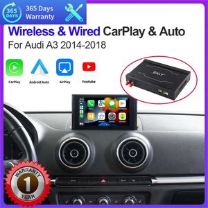 New Car Wireless Apple CarPlay Android Auto Interface For Audi A3 Mib1 Mib2 System MHIG 2014-2018 With Mirror Link AirPlay Function