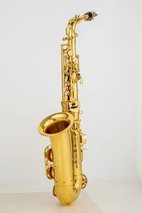 كوكب المشتري JAS-700Q Alto EB Tune Saxophone جديد وصول نحاس Gold Lacquer Music Sax E-Flat Sax مع ملحقات الحالة