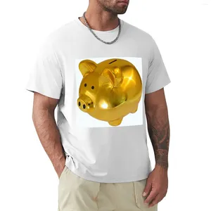 Men's Polos Pig Po With High Resolution Quality T-Shirt Animal Print Shirt For Boys Tops Graphics T Cotton