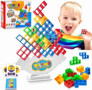 Other Toys Kids Balance Toys Stacked Tower Board Game Stacking Building Blocks Puzzle Assembly Bricks Educational Toys for Children AdultsL231024
