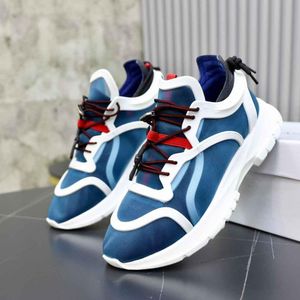 NY G RUN SOMMER SOMMER SEKTER SNEAKERS SKOR Män Låg topp Neopren Lätt mesh Läder Sports Teknisk ensamstående promenadstorlek 38-45