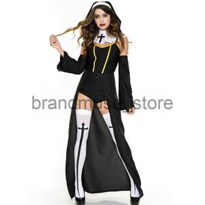 Costume a tema Costume di Halloween Costume da donna nera per reverendo madre sorella Costume da gioco di ruolo 71059 J231024