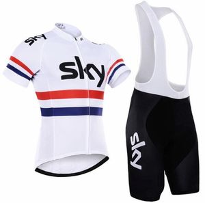 Sky MTB Radfahren Jersey Kurzarm bib Shorts Set Gel Pad Beinlinge Schnell Trocknend Atmungsaktive Männer Fahrrad Kleidung Ciclismo tragen