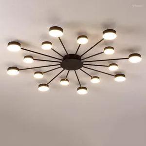 Ceiling Lights Modern LED Light Simple Elegant For Living Room Bedroom Kitchen Decoration Lighting Fixture Gold Black