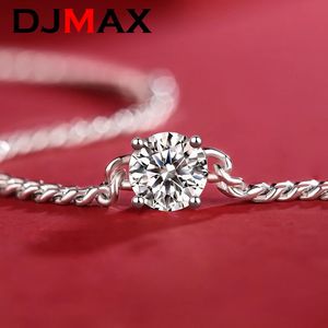 Чокеры 2023 DJMAX 13ct бриллиантовое ожерелье браслет для женщин оригинальное серебро 925 пробы мужская цепочка Куба vghdf 231025