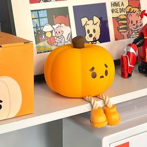 1pc Creative Little Pumpkin Silicone Clapping Lamp, Desktop Atmosphere Decoration Halloween Decorative Pumpkin Night Light, USB Powered