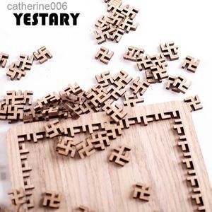 Puzzles YESTARY 3D Wooden Puzzle Toy Jigsaw Puzzle Toy Brain Tease Ten Level Difficulty Board Games Impossible Puzzle Toy For Adult GiftL231025