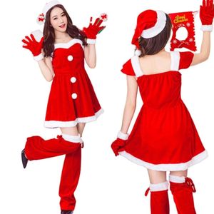 Cosplay Christmas Costume Women Designer Cosplay kostium dorosły królik dziewczyna Święty Mikołaj Claus Kostium Sexy cos COS RED Performance Costume