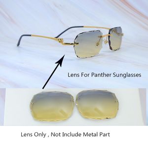 Obiektywy tylko dla okularów przeciwsłonecznych Carter Panther Style Style, nie obejmują metalowej części, części zamienne 0281
