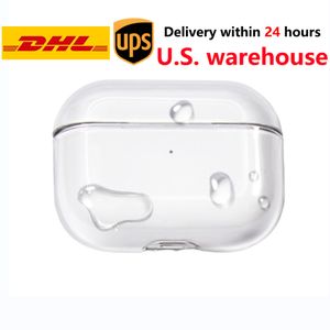 Per AirPods Pro 2 Max Air Pods3 Americi AirPod Bluetooth Accessori per cuffie Bluetooth Solid Silicone Caro protettivo Copertina di ricarica wireless Wireless Shock Aound Case