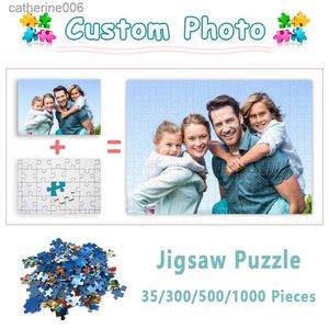 Bulmacalar Fotoğraf Yetişkinler için Özel Bulma 1000 Parça Kişiselleştirilmiş Jigsaw Bulmacalar Eğitim Dekorpresyon DIY Büyük Bulma Oyun Oyuncakları Hediye231025