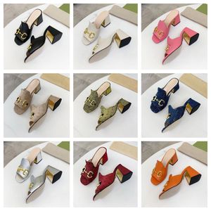 Horsbit 75 mm Sandale mit Absatz, Weiß, Rosa, Schwarz, Leder, Damen, Damen-Slipper, Sandalen für Damen