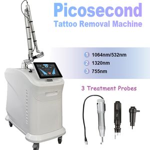 Inga ärr picosekund och yag laser tatuering avlägsnande maskin q-switch pico laser fräkna mol ögonbryn pigment borttagning akne behandling salong hemanvändning