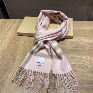 Lyxvarumärke mångsidig klassisk Tassel Classic Scarf Plaid Designer Scarves Soft Touch Women Cashmere Scarf Warm Wraps 3uxpa