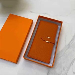Модный женский кошелек-клатч из искусственной кожи, кошелек на одной молнии, женский длинный классический кошелек с оранжевой коробкой card2880