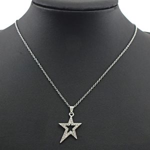 Chokers moda pentagram wisiorek Naszyjnik Punkowy Punk Unikalny łańcuch obojczyka gwiazdy dla kobiet biżuteria Y2K Akcesoria 231025