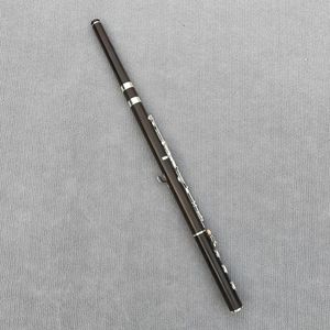 Top Flauto in ebano a 17 fori giapponese con foro aperto Chiave E placcata in argento Flauto professionale in legno Grenadilla