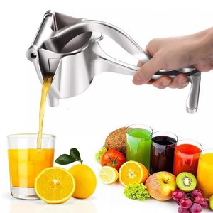 Fruktgrönsaksverktyg Manual Juice Squeezer Aluminiumlegering Handtryck Juicer Pomegranat Orange Lemon Sugar Cane Juice Bar Kitchen Fruit Tool 231025