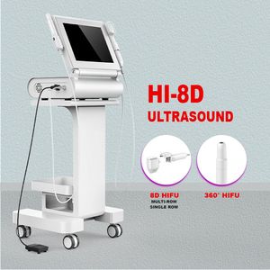 Sıcak 8D Hifu Anti-Agedil Ultrason Vücut Şekli İnce Kırışıklık Çıkarma Cihazı Hi-8d Odaklı Ultrasonik Kırışıklık Çıkartma Spa Salon Klinik Kullanımı