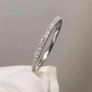 inbeaut 18K White Gold Plated Pass Diamond Test Round Excellent Cut 0 1 ct Micro D Color Moissanite Ring 925 Siver Party Jewelry X315Z