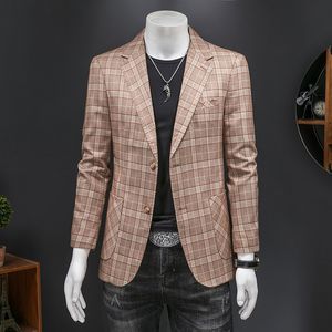 Nowe garnitury męskie swobodny duży rozmiar Korean Fit Suit Płaszcz Modny Przystojny Make Kontrola Mały pojedynczy garnitur