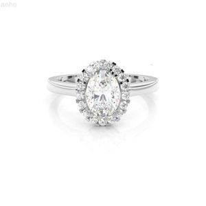 Designs exclusivos personalizáveis Oem ouro branco anel feminino com diamante real para festa de casamento de origem indiana