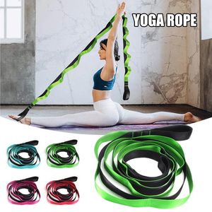 Faixas de resistência alongar 12 nós yoga alongamento cinta cinto de treinamento de reabilitação fitness exercício banda mc889 231024