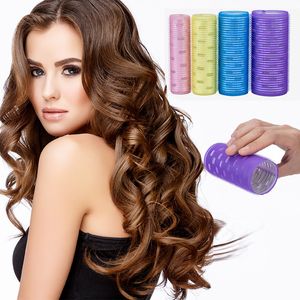 Rolos de cabelo autoadesivos, rolos de cabelo sem calor, volume de franja de cabelo autoadesivo, ferramentas de estilo diy