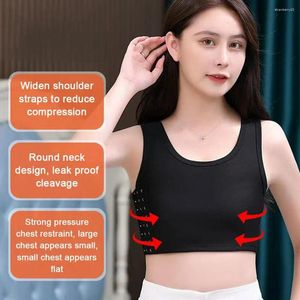 Camisoles & Tanks Summer Cotton Wrap Chest Wipe Anti-slip Bra With Gym Underwear Bustier Side Top Tank Binder Hook Bandag