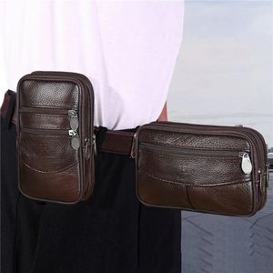 Sacos de cintura Fannypack Homens Belt Bag Masculino Zipper Couro Bolsa de Telefone Fanny Packs 5.5inch 6 Polegada Caso Homem Bolsa