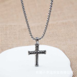Designer Classic Jewelry DY Necklace Fashion Charm jewelry women Dy Cross necklace Button Line Pendant New Stainless Steel Chain Christmas gift fashion jewelry