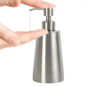 Liquid Soap Dispenser Pump Bottle Stainless Steel Shampoo Reusable Body Washing Cream Storage Holder Container