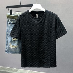 designer moda de alta qualidade roupas de negócios bordadas detalhes de colarinho curto camisa de manga curta tee m4xl