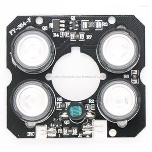 Degrees CCTV Accessories Infrared Light 4 Pcs Array IR LED Board For Surveillance Cameras Night Vision Size 52mm 46.5mm