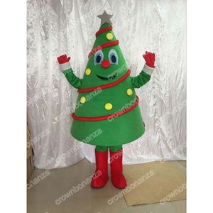 Costumi della mascotte dell'albero di Natale Vestito da personaggio dei cartoni animati di Halloween Vestito da festa all'aperto di Natale Abbigliamento pubblicitario promozionale unisex