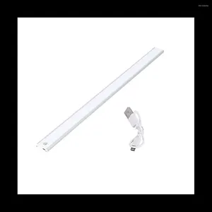 Luzes noturnas LED Luz 20cm Sensor de movimento sem fio USB Armário Lâmpada para quarto de cozinha