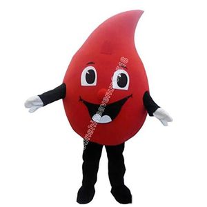 Costume da mascotte Goccia di sangue di Halloween Personaggio a tema dei cartoni animati di alta qualità Carnevale Taglia per adulti Festa di compleanno di Natale Vestito operato per uomo Donna