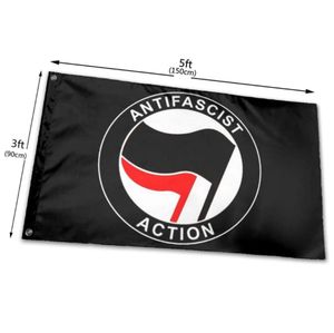 AntiFASCIST Flags Banners 3X5FT 100D Polyester New Design Fast Vivid Color With Two Brass Grommets4959827