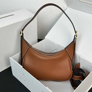 designer hobo Bags Women Handbag Shoulder Splicing Soft Leather Designer Crossbody Lady deep brown mini romy Purses 220302/231015