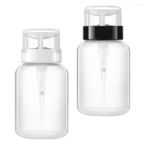 Nail Gel 2 Pcs Easy Clean Polish Remover Bottle Liquid To Bottles Pumping Dispenser