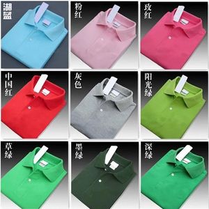 Polos de pólo feminino inteiro Camisas de verão de algodão respirável